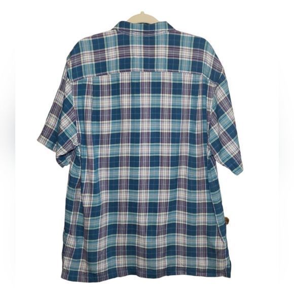 Tommy Bahama Men's Plaid Short Sleeve Lightweight‎ Button-up Size  Large - Picture 2 of 3